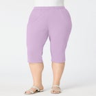 Plus Size Soft Knit Pull-On Capri Pant image number null