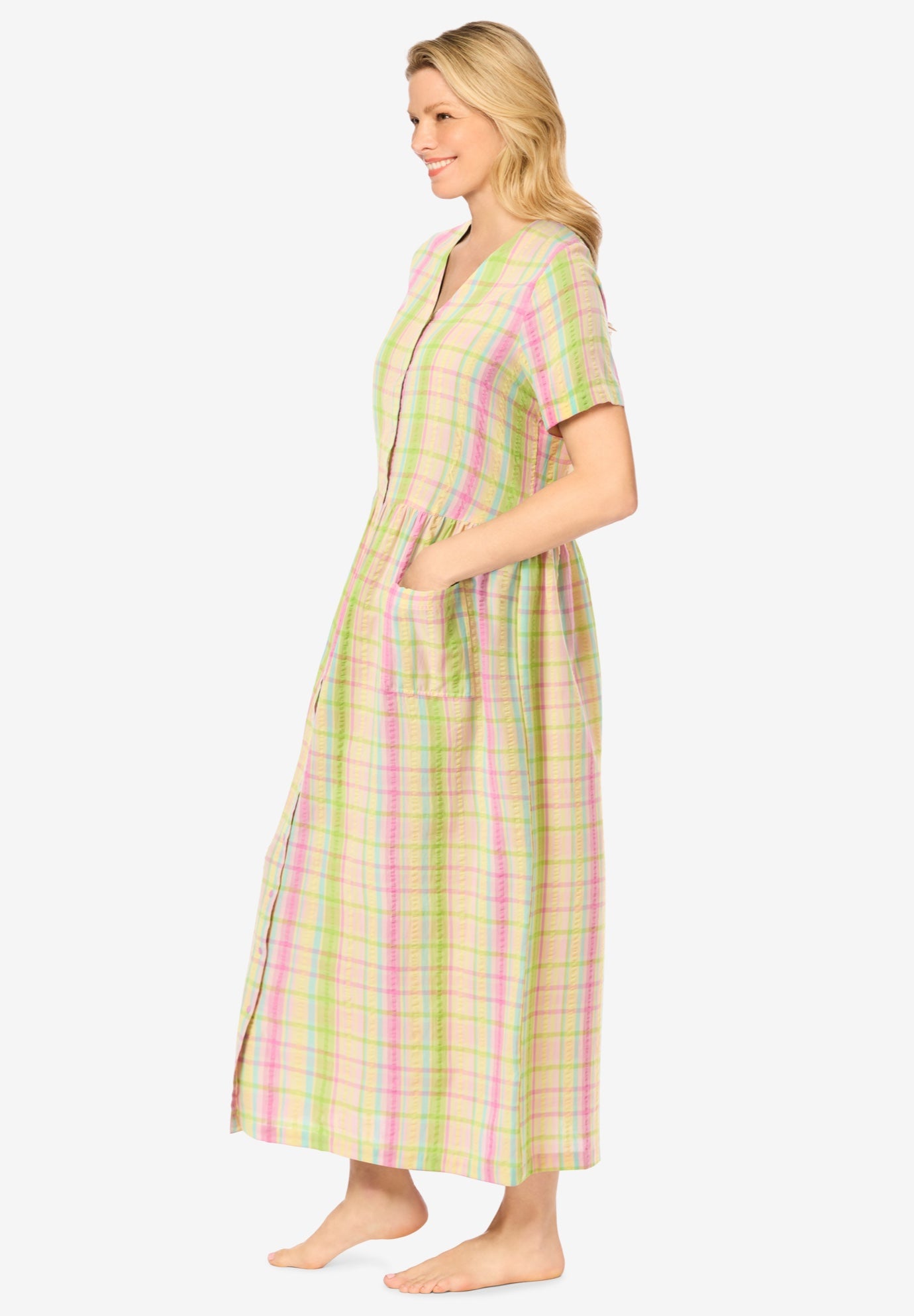 Long Seersucker Lounger image number 2