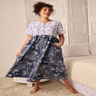 Mixed Print Knit Lounger image number null