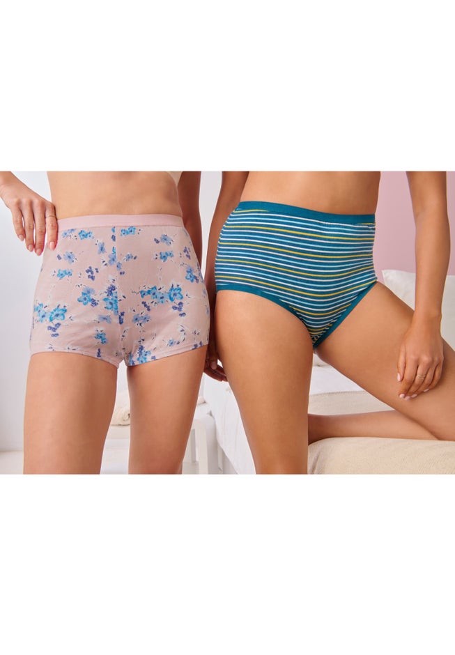 Comfort Choice Soft Cotton Brief/Boyshort 4-Pack image number 1