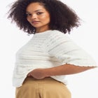Ruffle Sleeve Sweater image number null