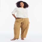 Ruffle Sleeve Sweater image number null