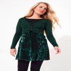 Burnout Velvet Shrug Tunic image number null
