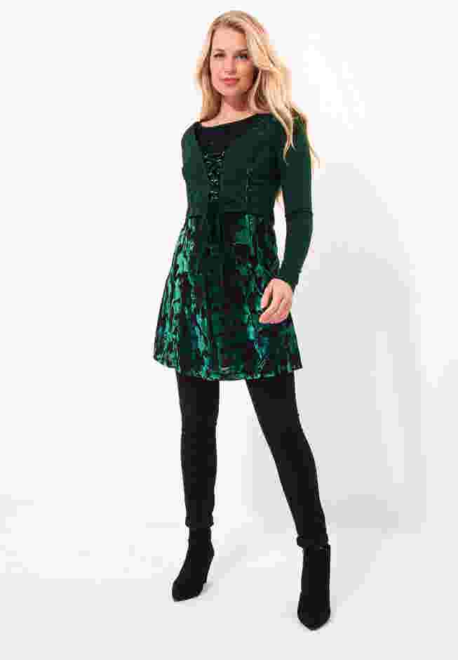 Burnout Velvet Shrug Tunic image number 0