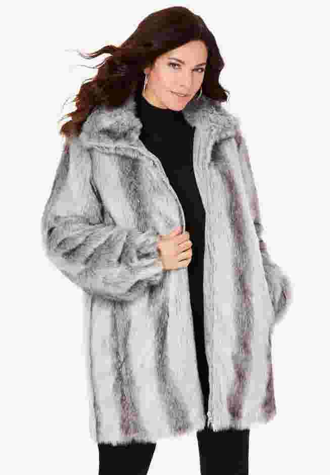 Short Faux Fur Coat image number 0
