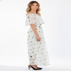Plus Size Chiffon Off-the-Shoulder Maxi Dress image number null