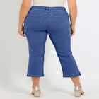 Plus Size Classic Stretch High-Rise Kick-Flare Cropped Jean image number null