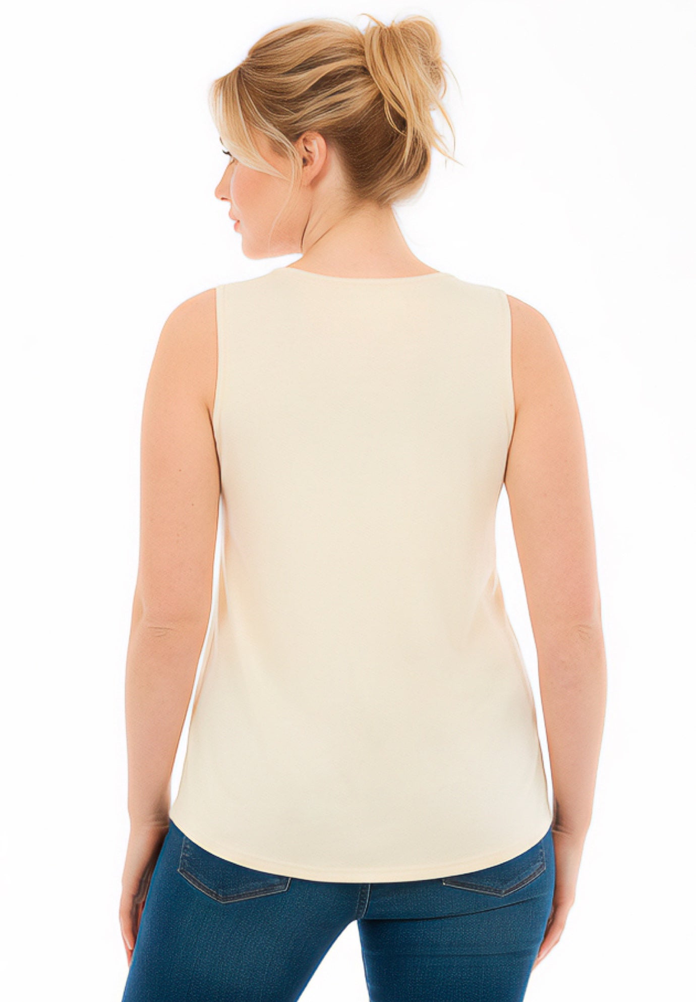 Plus Size Ribbed Crewneck Sequin Tank image number 1