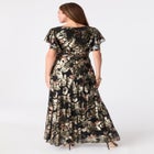 Foil Print Mesh Dress image number null