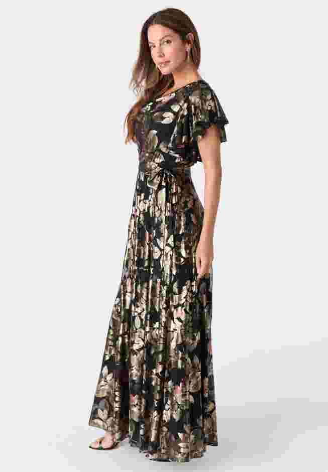 Foil Print Mesh Dress image number 3