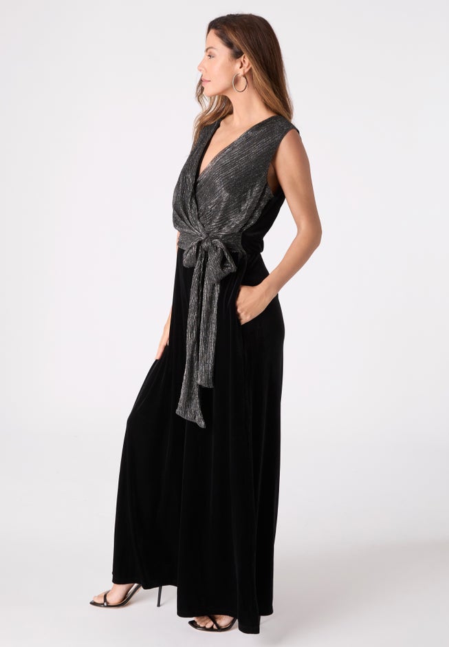 Lurex and Velvet Jumpsuit image number 2