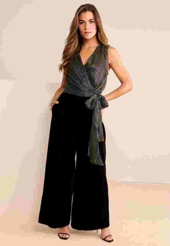 Lurex and Velvet Jumpsuit image number 0