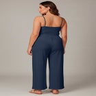 Knit Gauze Smocked Wide-Leg Pants image number 1