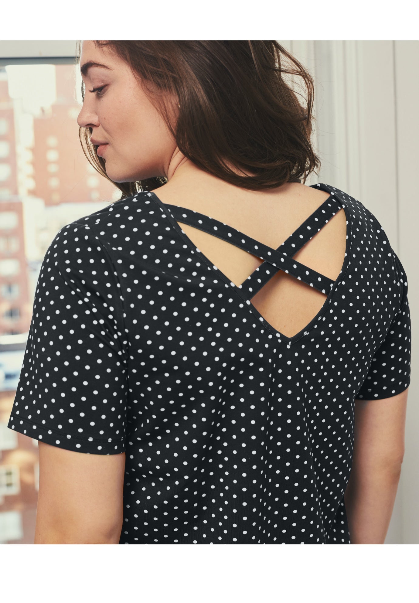 Criss-Cross Back Tee image number 1