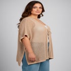Crochet Tie Front Cardigan image number 2