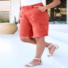 Plus Size Cargo Shorts image number null