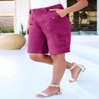 Plus Size Cargo Shorts image number null