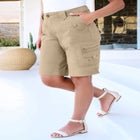 Plus Size Cargo Shorts image number null