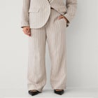 Wide Leg Linen Trouser image number null