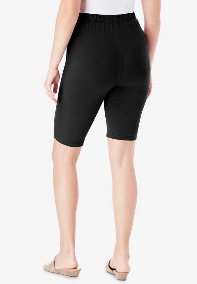 Plus Size Everyday Essential Stretch Bike Shorts image number 1