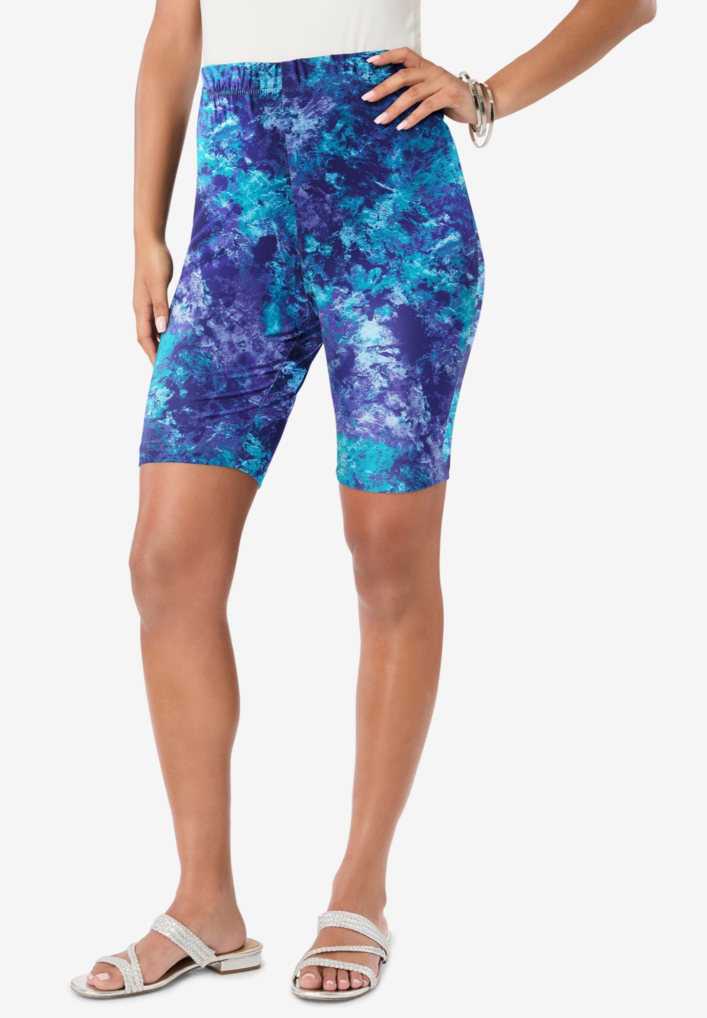 Plus Size Everyday Essential Stretch Bike Shorts image number 0