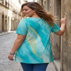 Ultra Drape V Neck Short-Sleeve Swing Tunic image number null