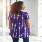 Ultra Drape V Neck Short-Sleeve Swing Tunic image number 1