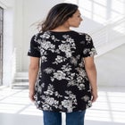 Ultra Drape V Neck Short-Sleeve Swing Tunic image number 1