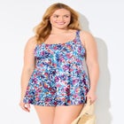 Flared Two-Piece Swimdress image number null