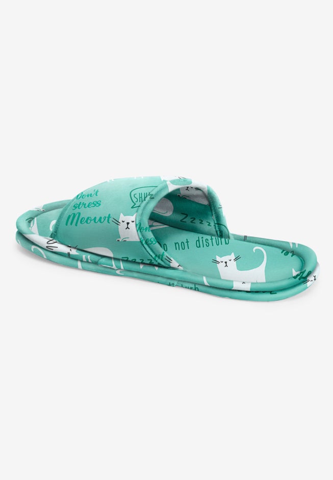 Dreams & Co.&reg; Cotton Slide Slippers image number 1