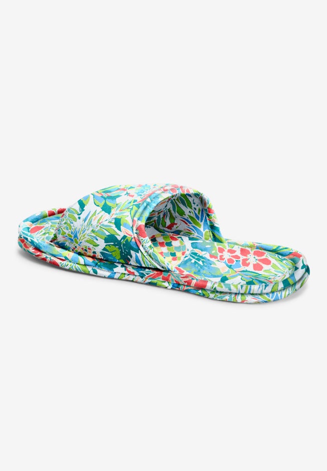 Dreams & Co.&reg; Cotton Slide Slippers image number 1