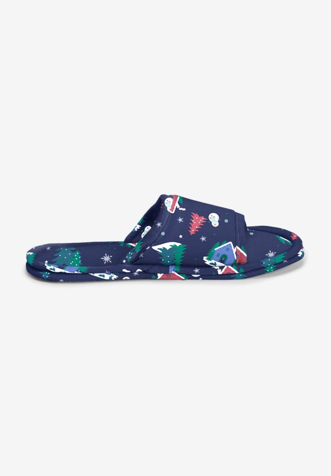 Cotton Slide Slippers image number 3