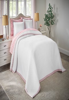 Satin Border 3-Pc. Bedspread Set