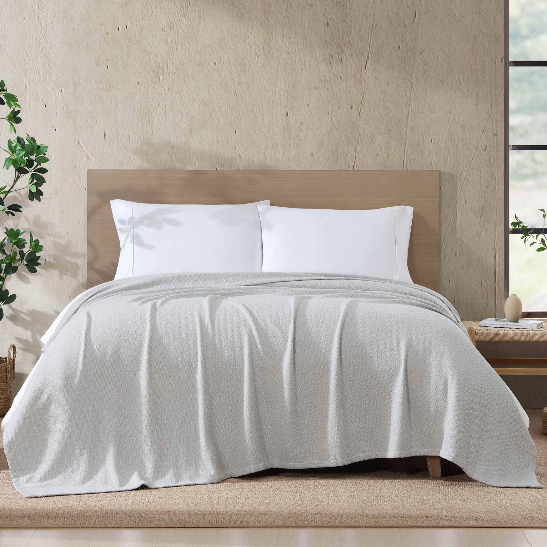 Organic Cotton Herringbone Blanket image number 0