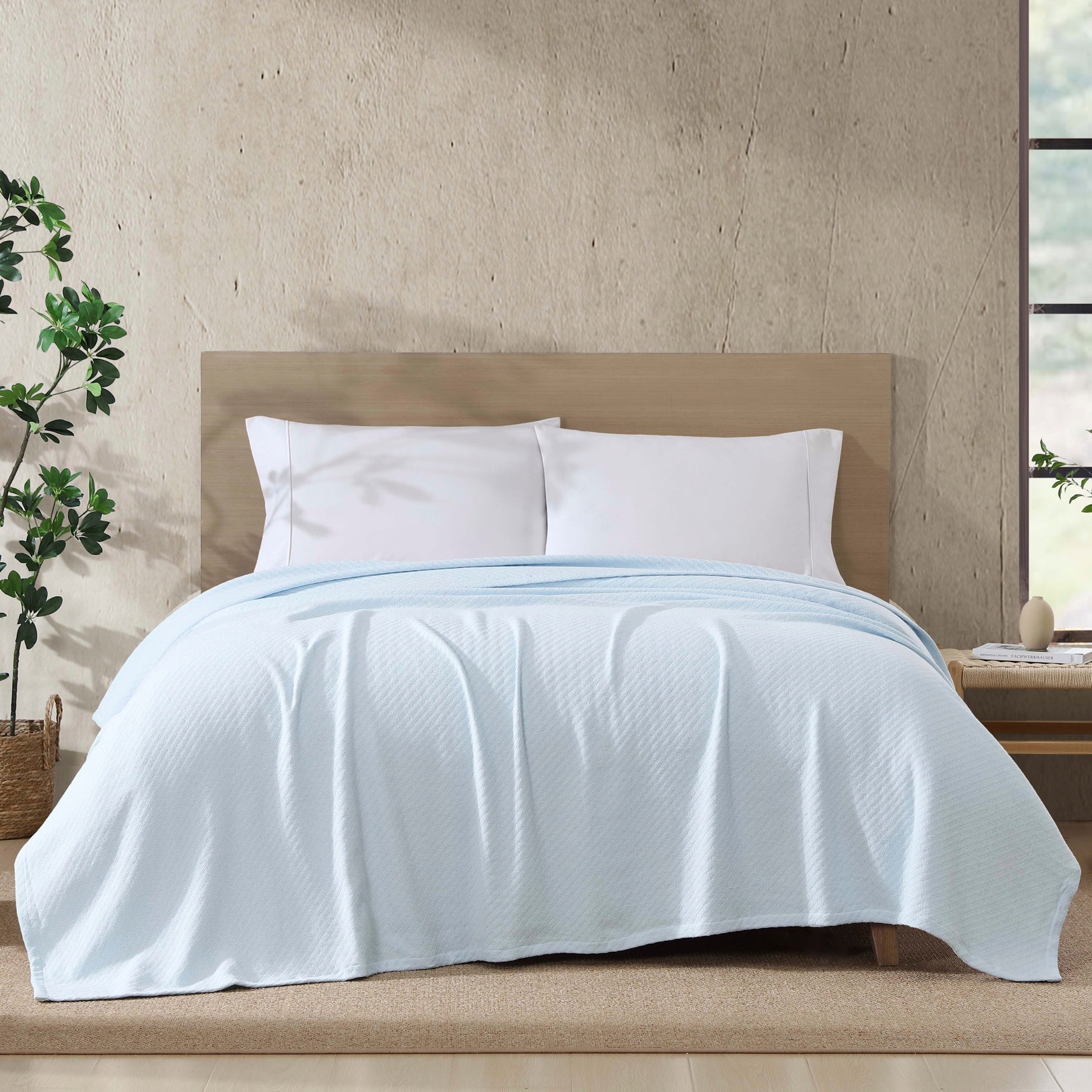 Organic Cotton Herringbone Blanket image number 0