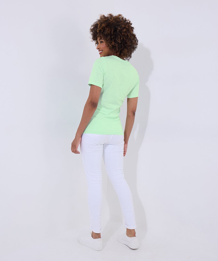Cotton Slub Graphic Tee image number 2