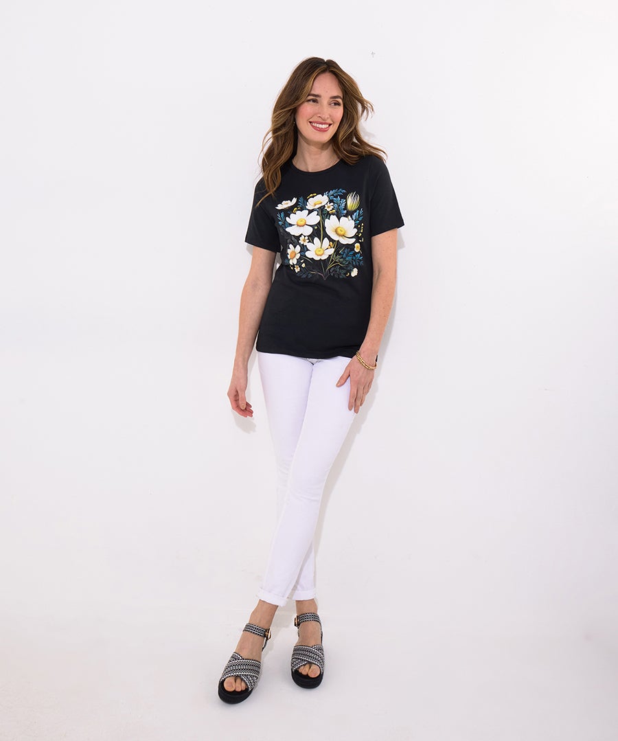 Cotton Slub Graphic Tee image number 1