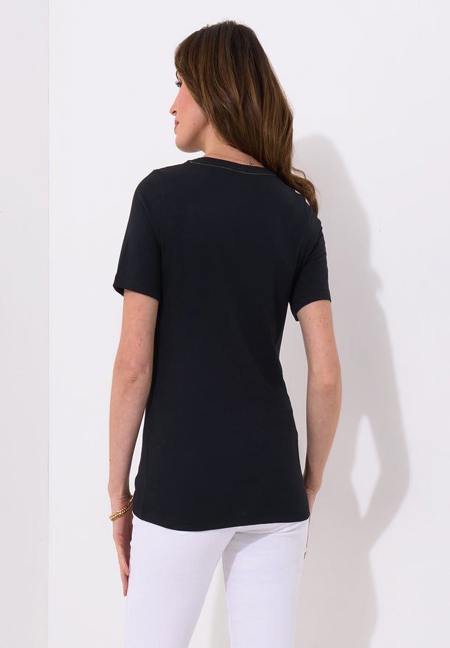 Cotton Slub Graphic Tee image number 2
