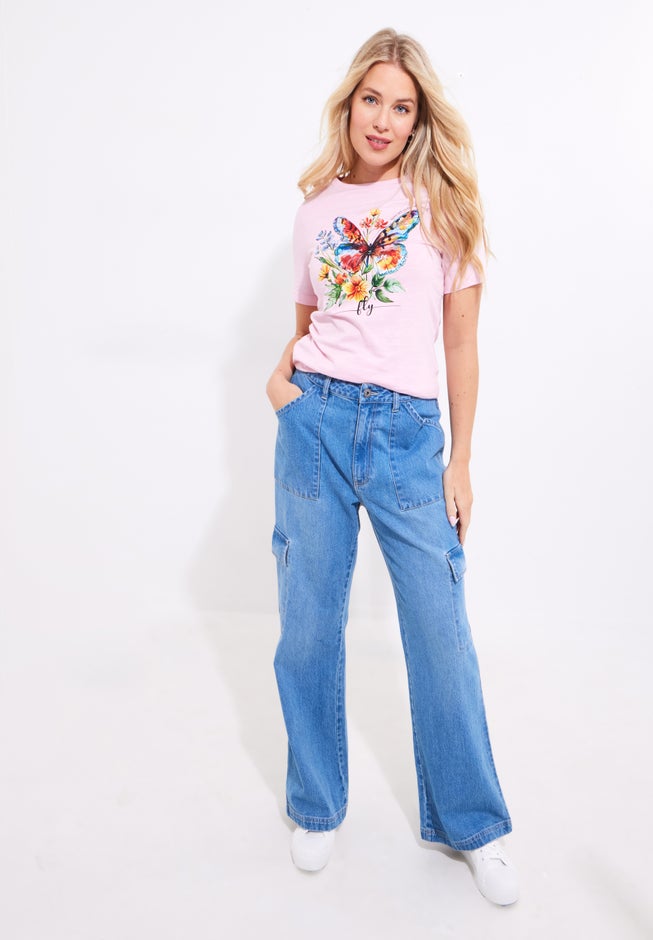 Cotton Slub Graphic Tee image number 2