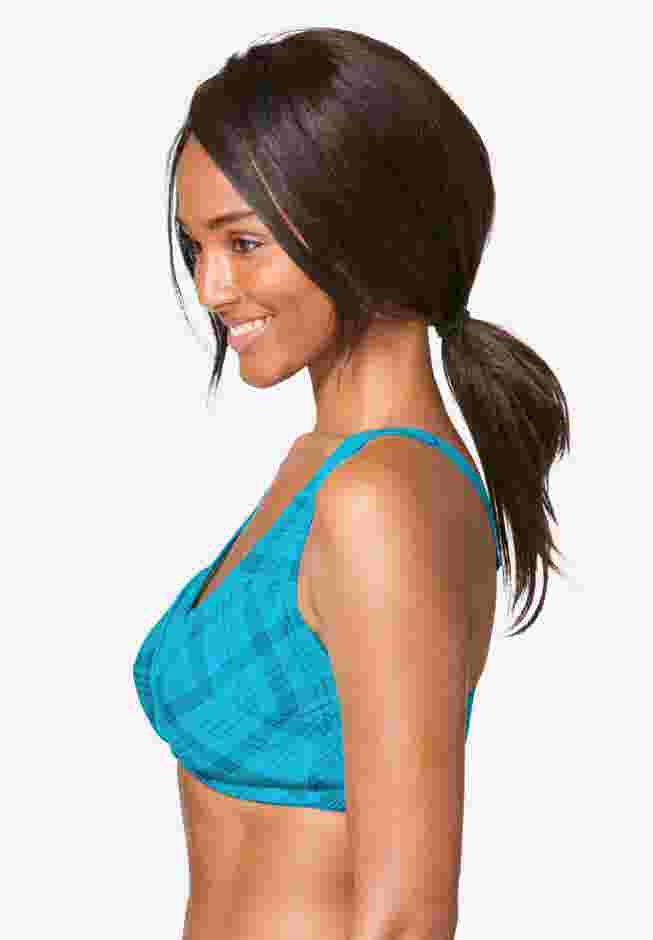 Cotton Front-Close Wireless Bra image number 2