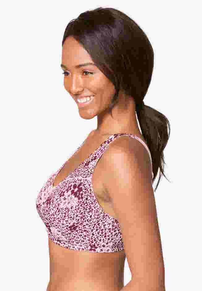 Cotton Front-Close Wireless Bra image number 2