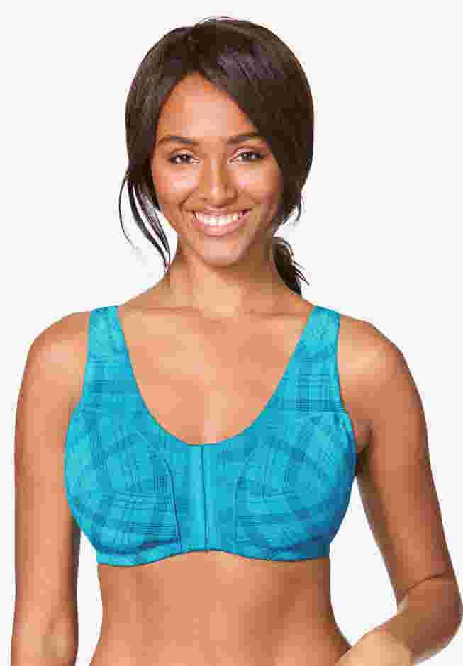 Cotton Front-Close Wireless Bra image number 0