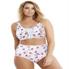 Cotton Front-Close Wireless Bra image number null