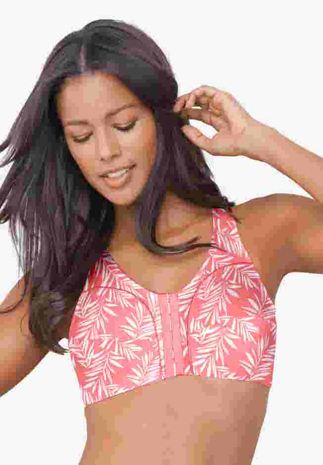 Cotton Front-Close Wireless Bra image number 6