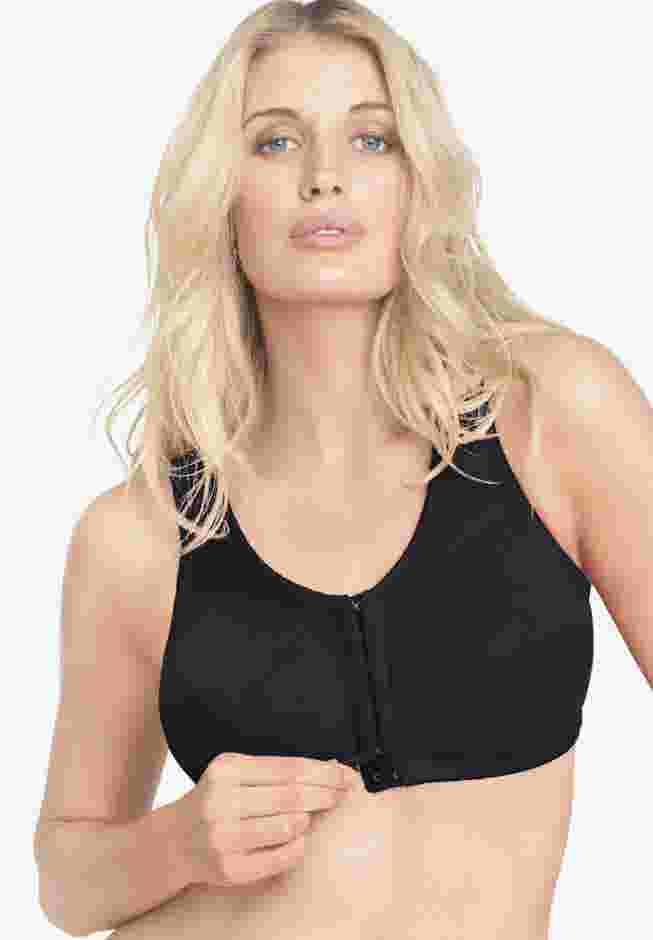 Cotton Front-Close Wireless Bra image number 0