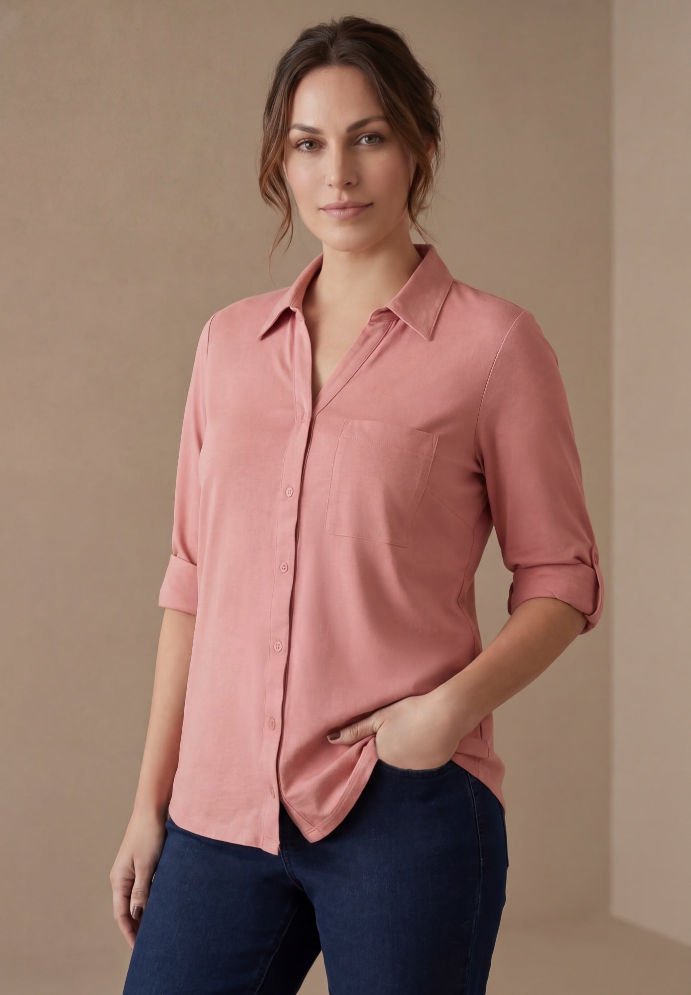 Everyday Roll-Tab Shirt image number 0