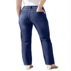 Plus Size 360&ordm; Stretch 5-Pocket Straight-Leg Pull-On Jean image number null