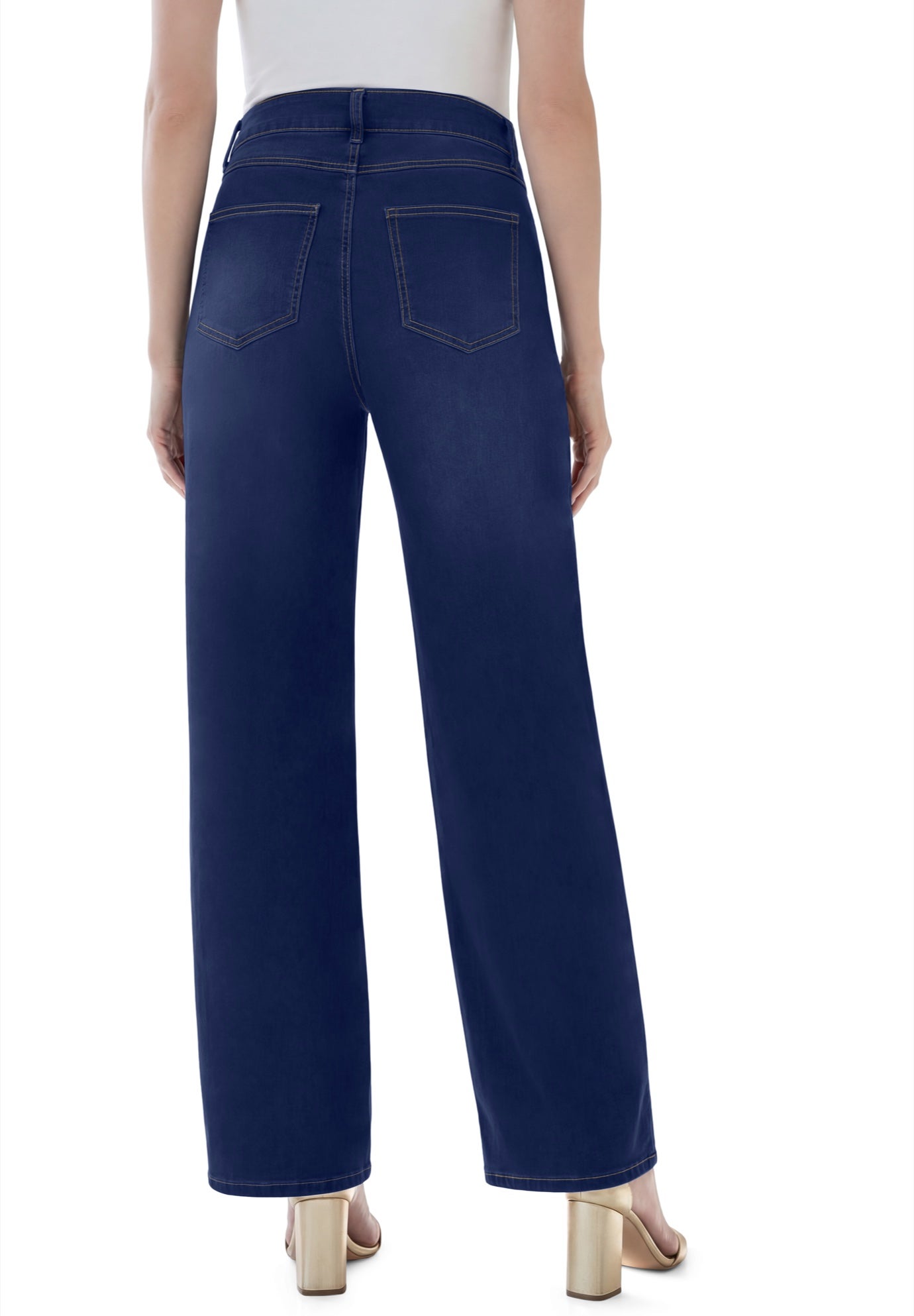 Plus Size 360&ordm; Stretch 5-Pocket Wide-Leg Pull-On Jean image number 1