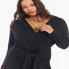 Tie-Waist Knit Maxi Dress image number null