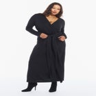 Tie-Waist Knit Maxi Dress image number null